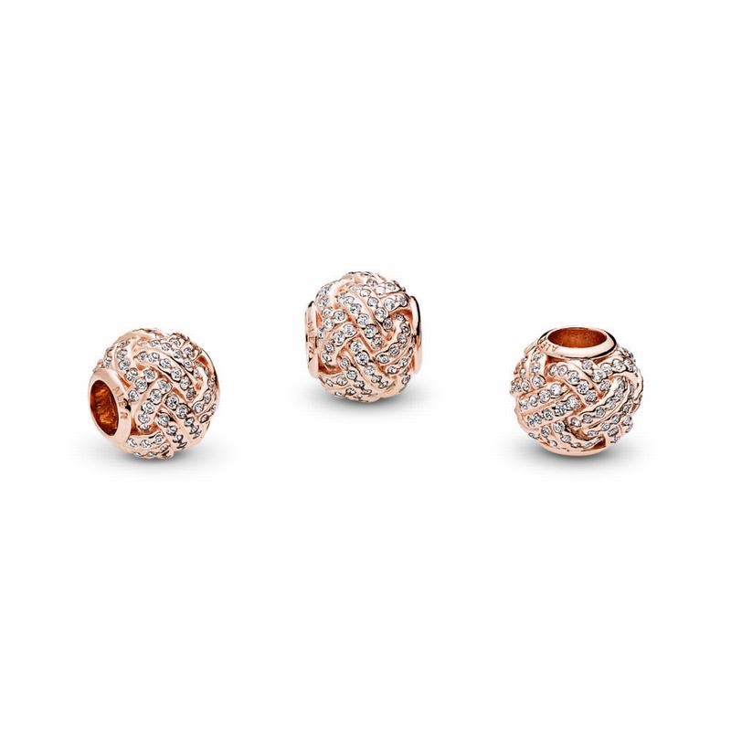 Pandora Rose™ Sparkling Love Knot Charm Sale NZ (965413-DJE)